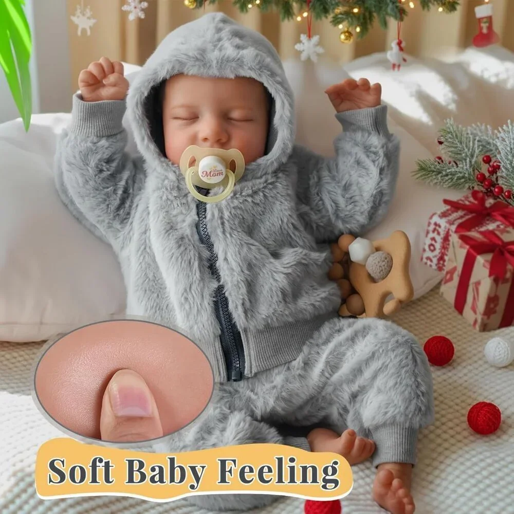Reborn Baby Dolls Boys 17 Inch Real Baby Feeling Realistic Newborn Doll
